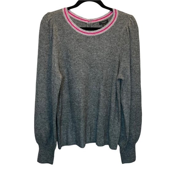 Halogen Blouson Sleeve Sweater in Dark Grey Heather Large NWT New - Picture 2 of 8